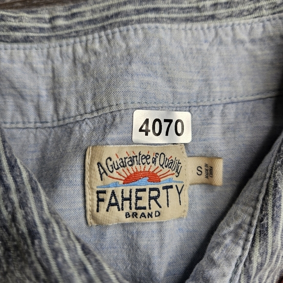 Faherty Men's Small Polo Shirt - Picture 5 of 10